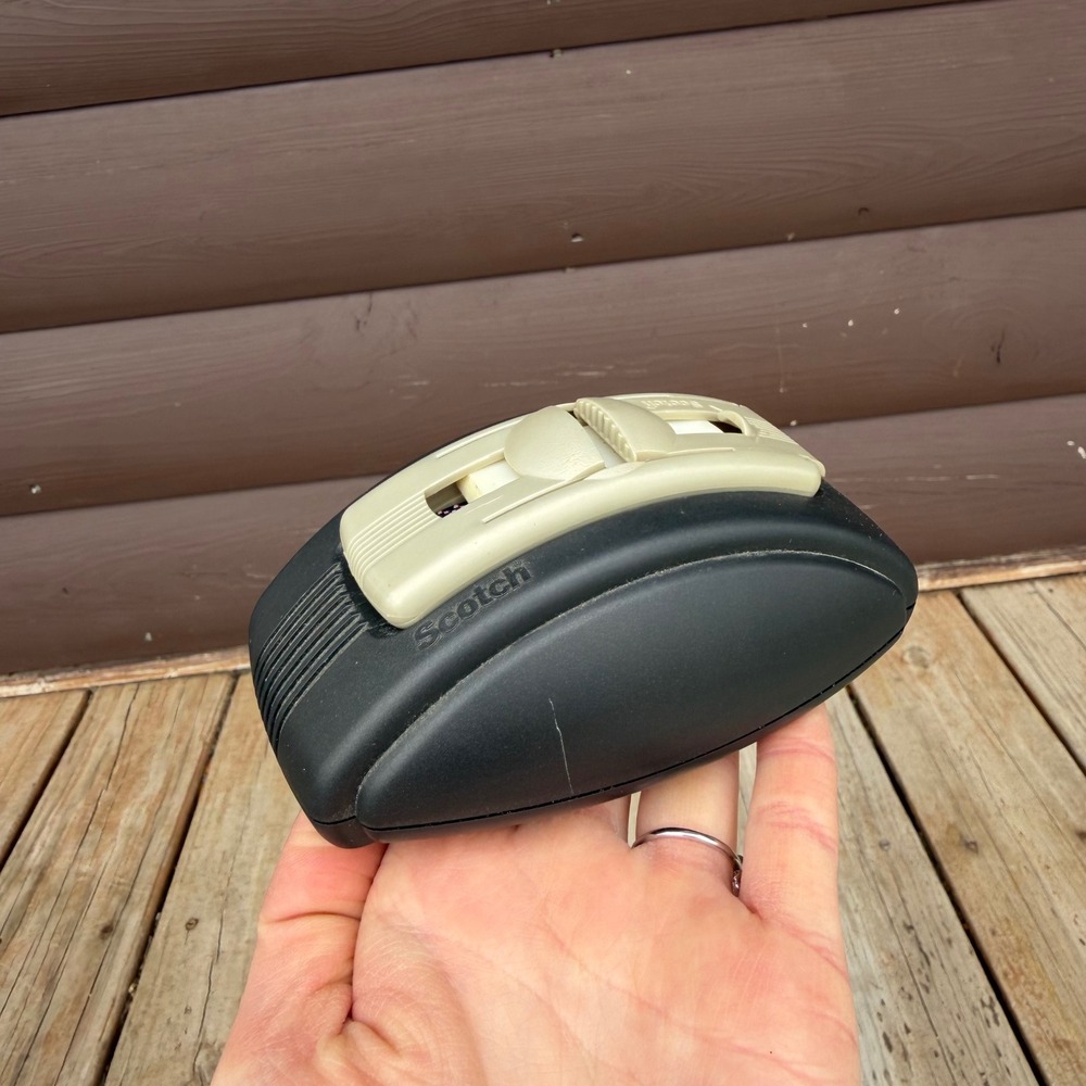 Scotch C-92 Pop-up Tape Desk Dispenser Black Tan 3M Office Accessory